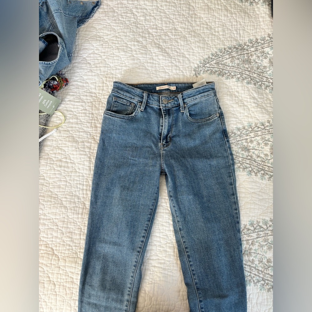 Levi 721 High Rise Skinny blue Jeans